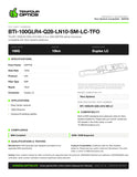 BTI-100GLR4-Q28-LN10-SM-LC-TFO datasheet