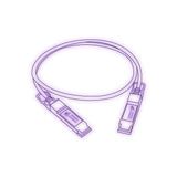 Extreme compatible 10G SFP+ DAC — colorized line illustration