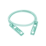 HP compatible 10G SFP+ DAC — colorized line illustration