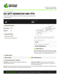 EX-SFP-GE80KCW1490-TFO datasheet