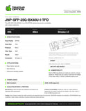 JNP-SFP-25G-BX40U-I-TFO datasheet
