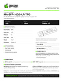 MA-SFP-10GB-LR-TFO datasheet