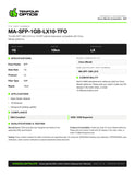 MA-SFP-1GB-LX10-TFO datasheet