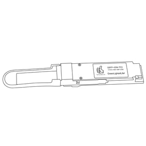 AlliedTelesis AT-QSFPER4 Compatible 40G QSFP+ ER4 1271nm, 1291nm, 1311nm, 1331nm  40km Transceiver Module