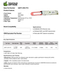 40G QSFP+ ER4 optical transceiver datasheet — TenFourOptics