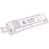 40G QSFP+ ESR4 optical transceiver line drawing — TenFourOptics