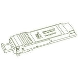 40G QSFP+ ESR4 optical transceiver line drawing — TenFourOptics