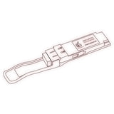 40G QSFP+ LR4 optical transceiver line drawing — TenFourOptics
