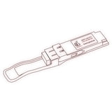 40G QSFP+ LR4 optical transceiver line drawing — TenFourOptics