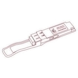 40G QSFP+ LR4 optical transceiver line drawing — TenFourOptics