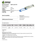 40G QSFP+ LRL4 optical transceiver datasheet — TenFourOptics