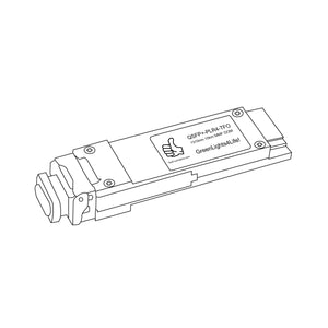 Alcatel 3HE11241AA Compatible 40G QSFP+ PLR4 1310nm 10km Transceiver Module