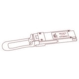 40G QSFP+ SR optical transceiver line drawing — TenFourOptics