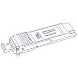 40G QSFP+ SR4 optical transceiver line drawing — TenFourOptics