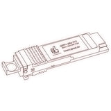 40G QSFP+ SR4 optical transceiver line drawing — TenFourOptics