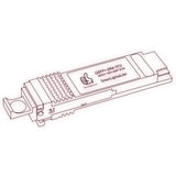 40G QSFP+ SR4 optical transceiver line drawing — TenFourOptics