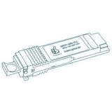 40G QSFP+ SR4 optical transceiver line drawing — TenFourOptics