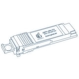40G QSFP+ SR4 optical transceiver line drawing — TenFourOptics