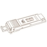40G QSFP+ SR4 optical transceiver line drawing — TenFourOptics
