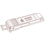 40G QSFP+ SR4 optical transceiver line drawing — TenFourOptics