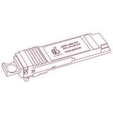40G QSFP+ SR4 optical transceiver line drawing — TenFourOptics
