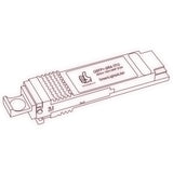 40G QSFP+ SR4 optical transceiver line drawing — TenFourOptics