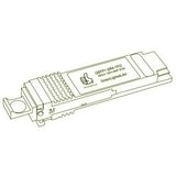 40G QSFP+ SR4 optical transceiver line drawing — TenFourOptics