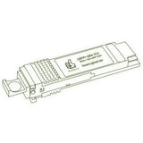40G QSFP+ SR4 optical transceiver line drawing — TenFourOptics