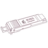 40G QSFP+ SR4 optical transceiver line drawing — TenFourOptics