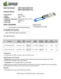 100G QSFP28 BiDi 40km SMF optical transceiver datasheet — TenFourOptics