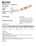 100G QSFP28 ER4 optical transceiver datasheet — TenFourOptics