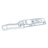 100G QSFP28 LR4 optical transceiver line drawing — TenFourOptics