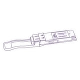 100G QSFP28 LR4 optical transceiver line drawing — TenFourOptics