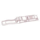 100G QSFP28 LR4 optical transceiver line drawing — TenFourOptics