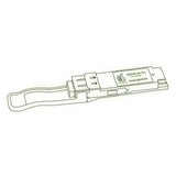 100G QSFP28 LR4 optical transceiver line drawing — TenFourOptics