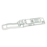 100G QSFP28 LR4 optical transceiver line drawing — TenFourOptics