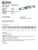 100G QSFP28 LR4 optical transceiver datasheet — TenFourOptics