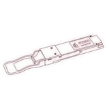 100G QSFP28 PSM4 optical transceiver line drawing — TenFourOptics
