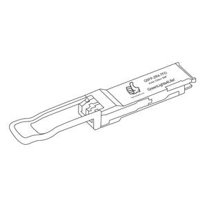 Alcatel 3HE16558AA Compatible 100G QSFP28 ZR4 LAN WDM 80km Transceiver Module