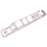 400G QSFP-DD DR4 optical transceiver line drawing — TenFourOptics