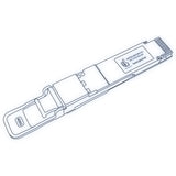 400G QSFP-DD DR4 optical transceiver line drawing — TenFourOptics