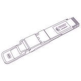 400G QSFP-DD DR4 optical transceiver line drawing — TenFourOptics