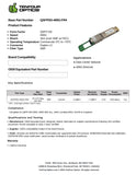 1061800920 Adva Compatible 400G QSFP-DD FR4 2km SMF Transceiver