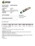 400G QSFP-DD FR4 optical transceiver datasheet — TenFourOptics