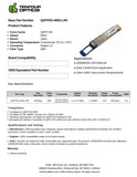 1061800930 Adva Compatible 400G QSFP-DD LR4 10km SMF Transceiver