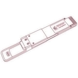 400G QSFP-DD LR8 optical transceiver line drawing — TenFourOptics
