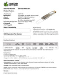 400G QSFP-DD ZR+ optical transceiver datasheet — TenFourOptics