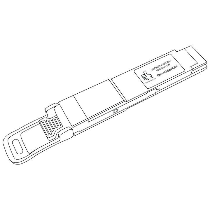 3HE16565AA Nokia Compatible 400G QSFP-DD 191.3-196.1 THz ZR+ 80km SMF Transceiver
