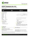 QSFPP-40GBASE-ER4-TFO datasheet