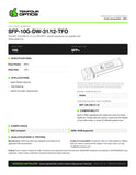 SFP-10G-DW-31.12-TFO datasheet